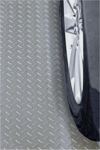 Miniatura 10 de RESILIA alfombra protectora para piso de garaje y tapete antideslizante - Tapetes de PVC con placa de diamante resistente al agua, derrames y Negro