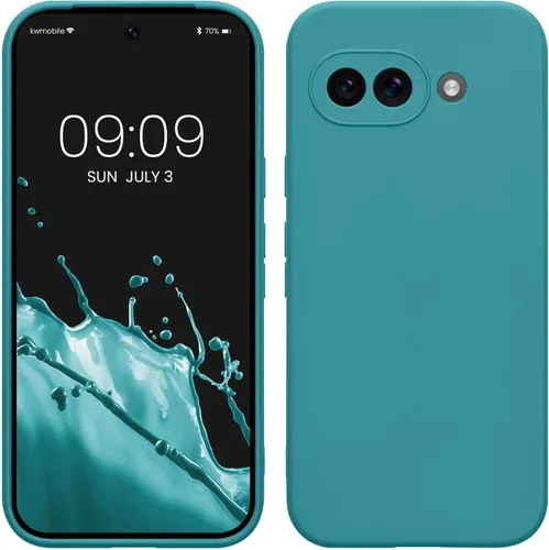 Miniatura 196 de kwmobile Funda compatible con Google Pixel 9 Pro - Funda protectora delgada de TPU para teléfono - Acabado mate suave - Negro mate