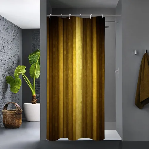 Miniatura 13 de Gibelle Cortina de ducha pequeña de 36 x 72 pulgadas, juego estrecho medio negro y gris, tela moderna abstracta para baño, textura de vidrio fresco