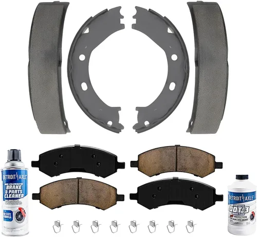 Miniatura 56 de Detroit Axle - Pastillas de freno de cerámica delanteras Reemplazo de pinza de freno derecha para Dodge Ram 1500 Dakota, Ram 1500 Classic - Juego