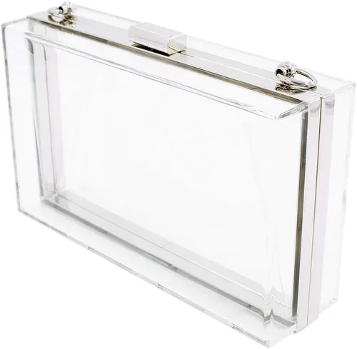 Miniatura 2 de Bolsa de mano de acrílico transparente de alta calidad, bolsa de mano de noche