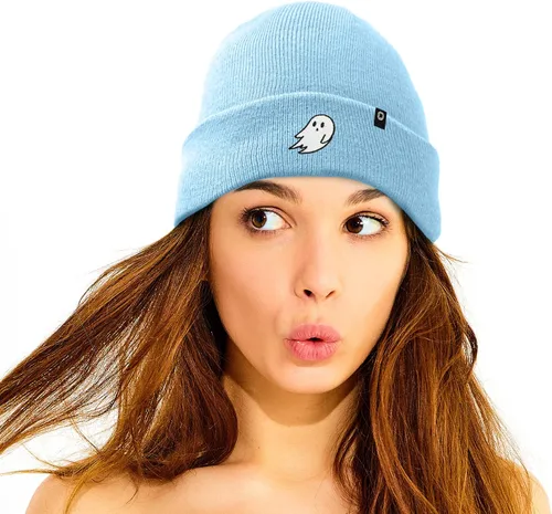 Miniatura 5 de DALIX Gorro de punto bordado con puños para mujer