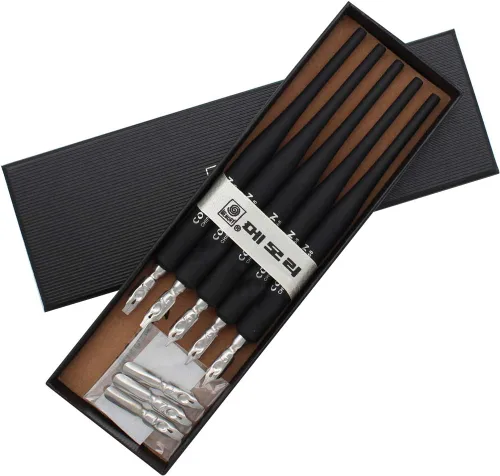 Miniatura 2 de Juego de bolígrafo de plástico profesional de manga gótica con 5 puntas, juego de bolígrafos de dibujo de caligrafía de manga, 5 piezas, color negro