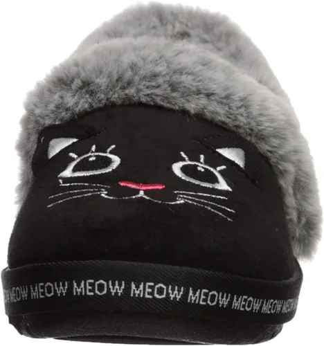Miniatura 2 de Skechers BOBS Too Cozy - Pantuflas de pijama Meow para mujer, ancho