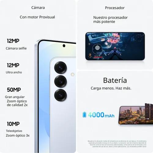 Miniatura 6 de Samsung Galaxy S25 Teléfono celular, Smartphone AI de 256 GB, Android desbloqueado, cámara AI, procesador rápido, pantalla ProScaler, batería