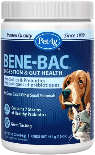 Miniatura 8 de PetAg Bene-Bac - Polvo de 4.5 oz - Probióticos para perros, gatos, mamíferos exóticos y de vida silvestre