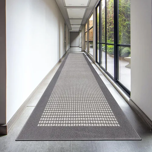 Miniatura 55 de Ileading Alfombra de pasillo de lavandería de 2 x 6 pies, antideslizante, con parte trasera de goma, lavable a máquina, alfombra gris