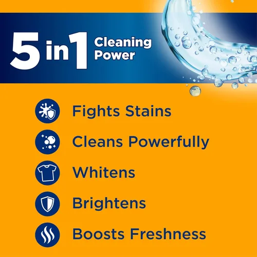 Miniatura 5 de ARM & HAMMER Plus OxiClean Ultra Stain Fighters - Detergente líquido para ropa, removedor de manchas para ropa, Clean Meadow, 74 cargas, 96.2 onzas