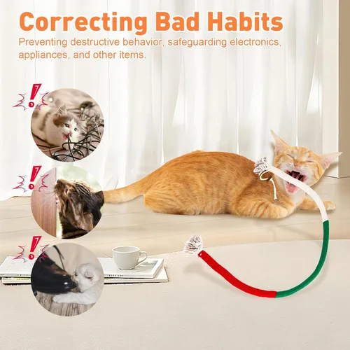 Miniatura 4 de TEAWOO Juguetes para gatos, 3 piezas con hierba gatera natural, juguete de limpieza de dientes seguro para gatitos de interior, juguetes