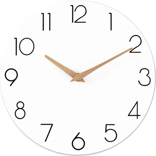Miniatura 17 de cicininc Reloj de pared gris silencioso sin tictac, relojes de pared decorativos a pilas para dormitorio, cocina, hogar, oficina, escuela, hotel