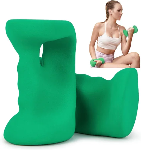 Miniatura 8 de HXD-ERGO Juego de mancuernas ergonómicas para mujeres, pesas de mano para mujeres, para pilates, yoga, correr, entrenamiento de fuerza 3 libras