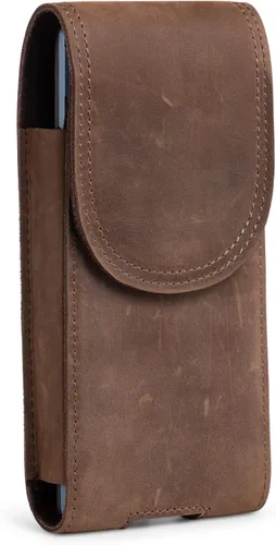 Miniatura 7 de Funda de cuero para caminar al aire libre para iPhone 17 Pro Max 16 Plus 15 Plus Samsung Galaxy S25 Ultra A15, funda para cinturón con clip