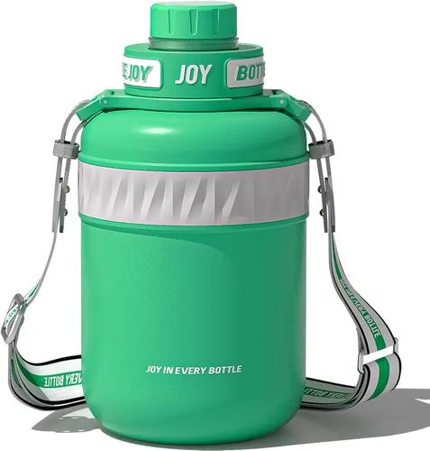 Miniatura 11 de Bottle Joy Botella de agua de acero inoxidable: tapa a prueba de fugas, sorbo perfecto, doble aislamiento, ecológica, apta para lavavajillas
