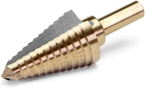 Miniatura 4 de XtremepowerUS Juego de brocas escalonadas de titanio HSS de 9 piezas, tamaño SAE con estuche de almacenamiento