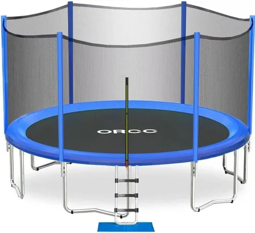 Miniatura 14 de ORCC Trampolín para niños, capacidad de peso de 1200 libras, trampolín al aire libre 16, 15, 14, 12, 10, 8 pies, trampolines para niños y adultos