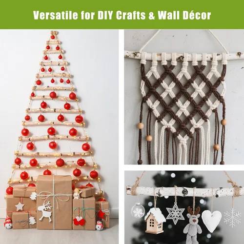 Miniatura 7 de Troncos de abedul natural para decoración de chimeneas y manualidades, paquete de 12 ramas rústicas de abedul para manualidades, otoño, Halloween