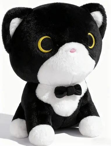 Miniatura 6 de Juguetes de peluche de gato negro LSYDCARM 8inch Cat Stuffed Animals for Girls, Kawaii Cat Plushie Soft Cuddle Plushies Pillow, Birthday Gift for