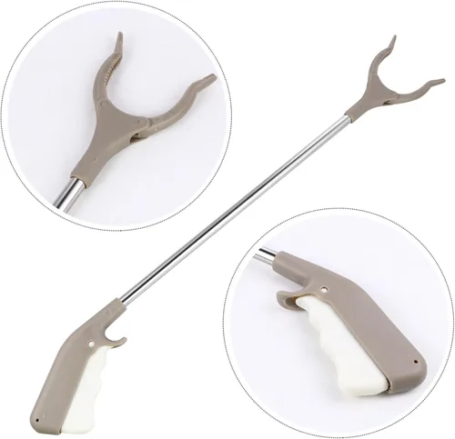 Miniatura 4 de Baluue Abrazadera de basura, pinza de basura larga, accesorios sanitarios, herramienta de alcance, 1 ud