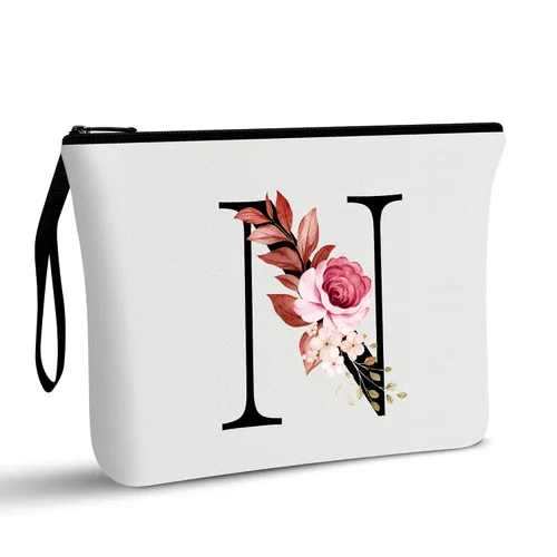 Miniatura 75 de Vavabox A-Z Bolsa de Maquillaje Personalizada, Regalos de Cumpleaños para Mujeres y Mamá, Regalos para la Mejor Amiga, Bolsa de Cosméticos