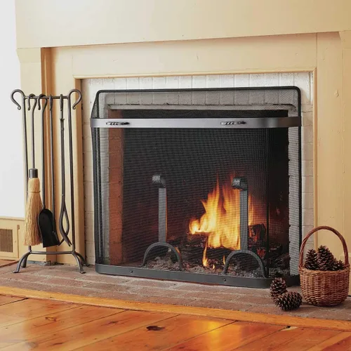 Miniatura 3 de Pilgrim Home and Hearth Pilgrim Serie SGI - Protector de chispas para chimenea, 31 pulgadas de ancho x 31 pulgadas de alto x 6.5 pulgadas