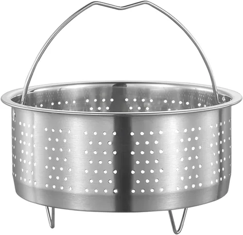 Miniatura 11 de DOITOOL Cesta de vapor de acero inoxidable para olla, 8.65 pulgadas/8.7 in, cesta de vapor para verduras, estante para cocinar al vapor con asa
