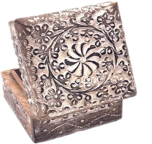 Miniatura 6 de Organizador de joyas antiguas de madera de mango Joyero de madera de mango para mujer, solución de almacenamiento decorativa con diseño elegante