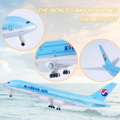 Miniatura 4 de 1:300 Escala coreana A380 modelo de avión fundido a troquel para adultos, hombres
