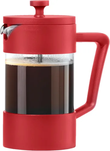 Miniatura 12 de Oggi Cafetera de prensa francesa de vidrio borosilicato (20 oz): capacidad para 5 tazas, prensa de café, cafetera de una sola porción, tapa y émbolo