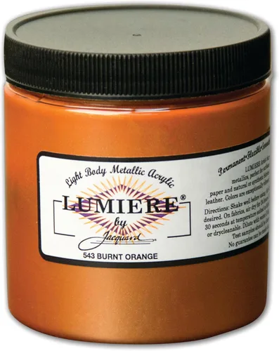 Miniatura 56 de Jacquard Lumiere Pintura para Tela de 2.25oz Turquesa Nacarado - Pintura Metálica para Tela, Cuero, Lienzo, Papel y Madera - Pintura Acrílica