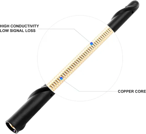 Miniatura 6 de VOFONO Antena de 7 pulgadas compatible con Ford Bronco 2021-2024, F-150 2009-2025, accesorios Ford Bronco F150, reemplazo de antena corta F150