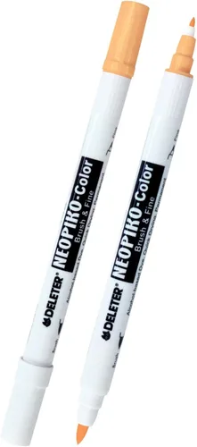 Deleter Neopiko - Marcador de color [tinta a base de alcohol, punta dual] [Color: (387) amarillo vívido] para diseño gráfico e ilustración