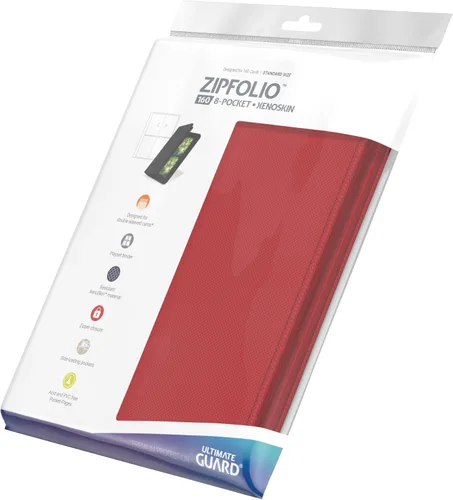 Miniatura 8 de Ultimate Guard Zipfolio 160 – 8 bolsillos Xenoskin Rojo