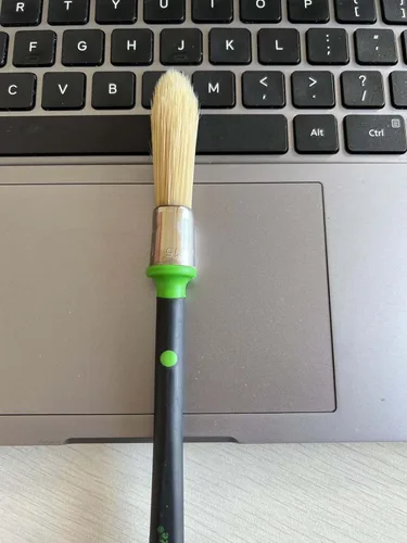 Miniatura 7 de Magimate Brocha pequeña para retoques, brocha para manchas para marcos, zócalos, esquinas de pared de casa y aplicación artística, un solo
