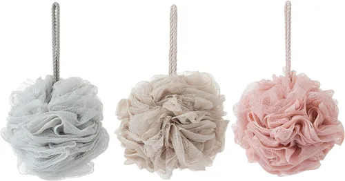 Miniatura 9 de Esponjas de baño, esponja de ducha para exfoliación corporal (1 pieza, marrón)