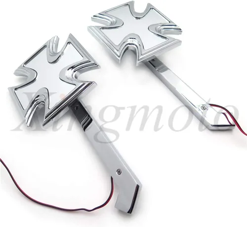 Miniatura 5 de NBX- MT204+TTT004- Retrovisor LED de señal de giro de la motocicleta Espejos cruzados malteses compatibles con Suzuki GSXR 600 700