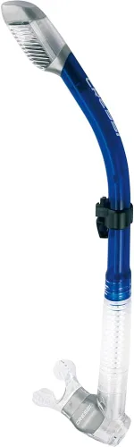 Cressi Adult Diving Dry Snorkel with Splash Guard and Top Valve - Supernova Dry: Designed in Italy