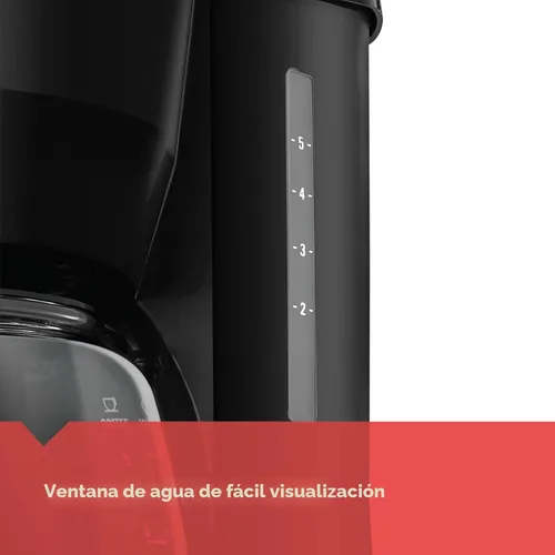 Miniatura 6 de BLACK+DECKER Cafetera de 5 tazas, DCM600B, color negro