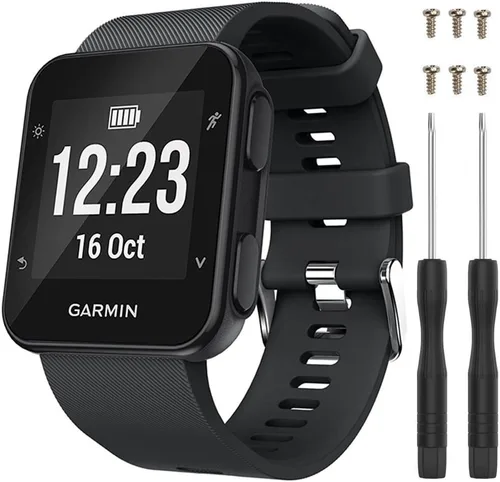 Miniatura 11 de Correa para Garmin Forerunner 35, correa de repuesto de silicona suave para reloj inteligente Garmin Forerunner 35/Forerunner 30, se ajusta a