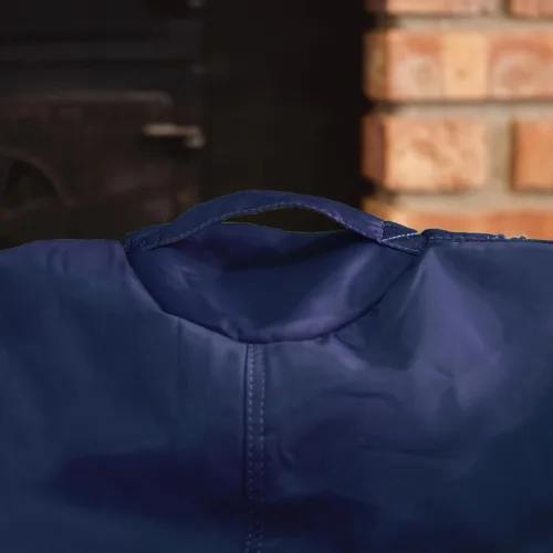 Miniatura 6 de Big Joe Silla Puf Clásica para Dormitorio de Niños y Rincón de Lectura, Azul Marino Fácil de Limpiar, Mezcla Duradera de Nylon y Poliéster, 2 Pies