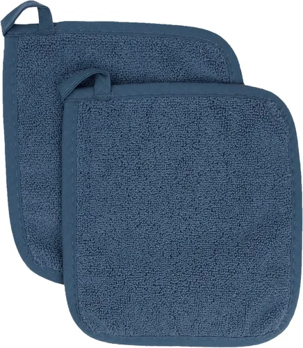 Miniatura 21 de RITZ Agarraderas para ollas y salvamanteles de rizo: Resistente al calor sin igual, duradero 100% algodón – Diseñado ergonómicamente para un agarre