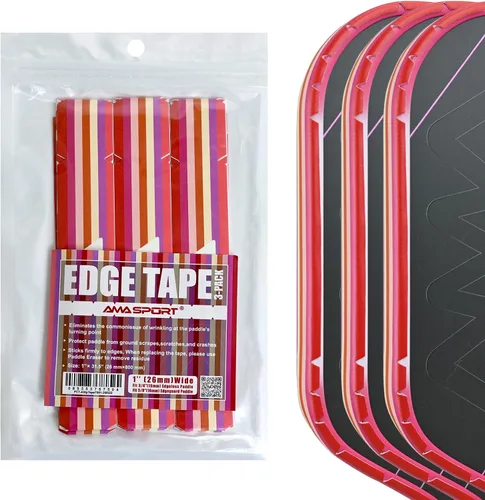 Miniatura 34 de PICKLETECH Cinta de protección de pala de pickleball – Protector de borde de cabeza de paleta – Cinta de protección de borde de raqueta ajuste