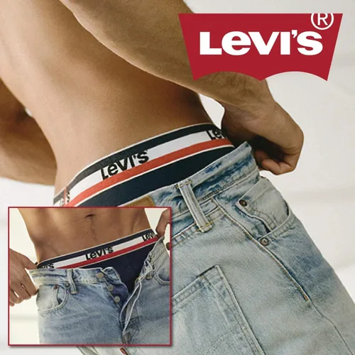 Miniatura 6 de Levi's Calzoncillos tipo bóxer transpirables y elásticos para hombre, paquete de 4