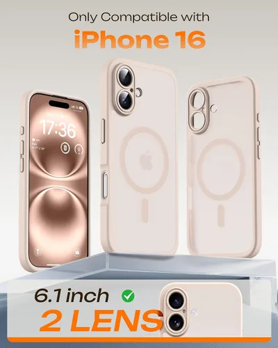 Miniatura 525 de TOCOL Funda para iPhone 11, compatible con Magsafe, protección completa de cámara, imanes integrados, protección contra caídas, funda translúcida