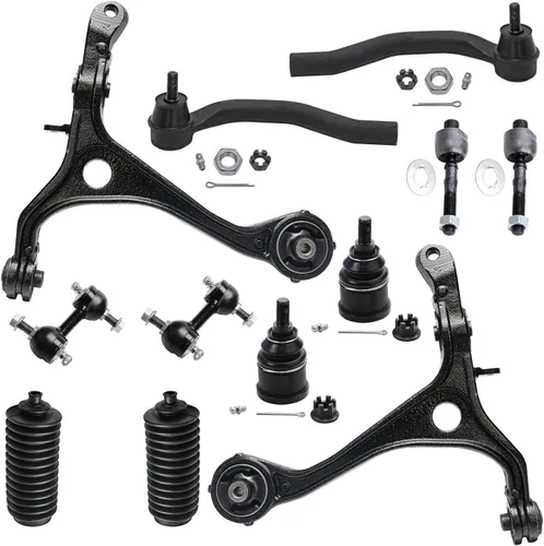 Miniatura 53 de Detroit Axle - Kit de suspensión delantera de 12 piezas para Mercury Grand Marquis Ford Crown Victoria Town Car 2003-2011, 2 brazos de control