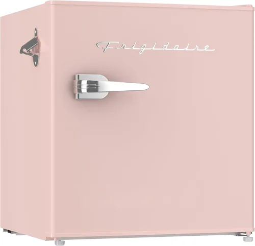 Miniatura 8 de FRIGIDAIRE Mini refrigerador retro negro de 1.6 pies cúbicos con control de termostato ajustable de ahorro de energía, abrebotellas de montaje