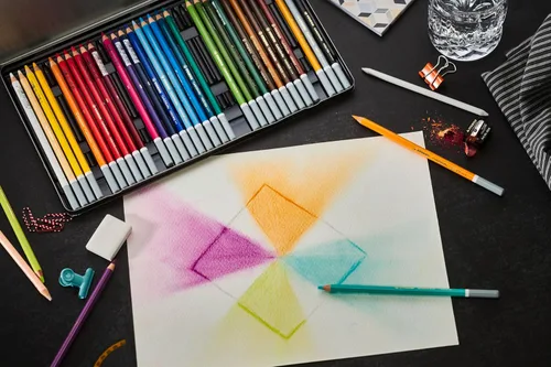 Miniatura 5 de STABILO Lápiz de color CarbOthello ARTY de tiza pastel, juego de 60, goma de borrar, sacapuntas, mezclador - efectos de acuarela