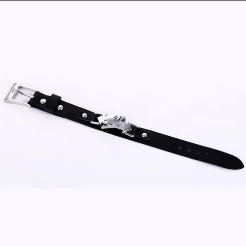 Miniatura 4 de CG - Pulsera de piel con cola de hada, color negro, talla única