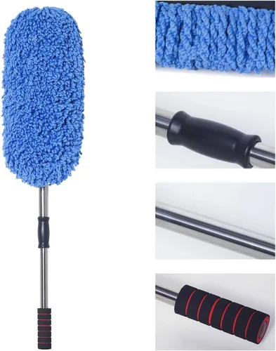 Miniatura 4 de Cepillo de coche de microfibra Mango extensible Interior Exterior Limpieza multiusos Cepillo de coche
