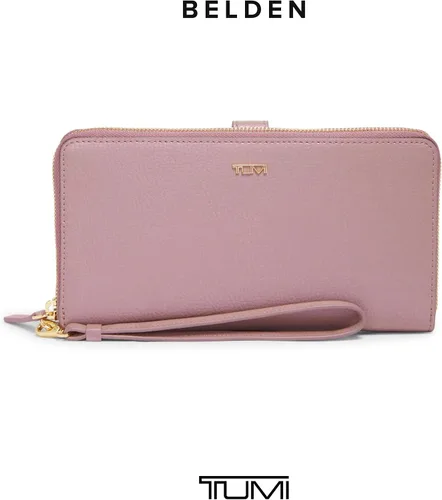 Miniatura 6 de TUMI - Cartera de viaje de piel Belden para mujer - Cartera para tarjeta y pasaporte, Rosado Perla, Cartera de viaje Belden