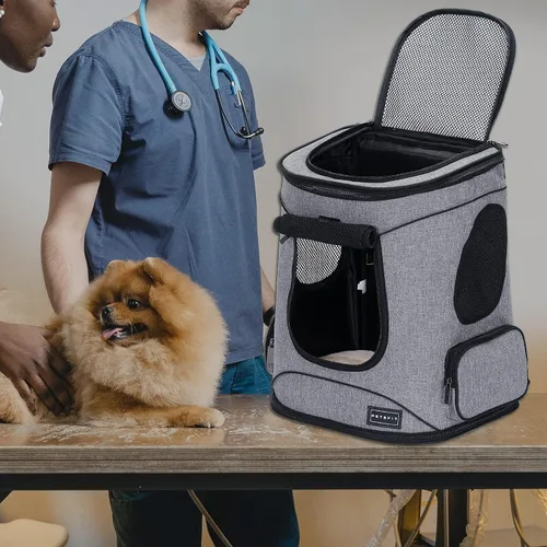 Miniatura 9 de Petsfit: mochila para mascotas con diseño de cojín de cintura mejorado para un mejor ajuste a la cintura, adecuada para gatos y conejos pequeños